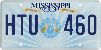 MS license plate HTU460