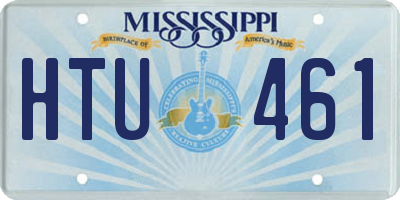 MS license plate HTU461