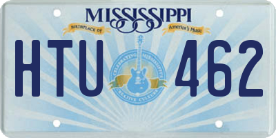 MS license plate HTU462