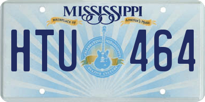 MS license plate HTU464