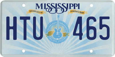 MS license plate HTU465