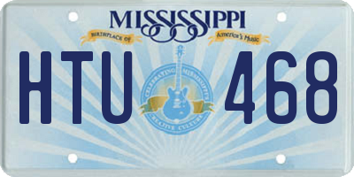 MS license plate HTU468