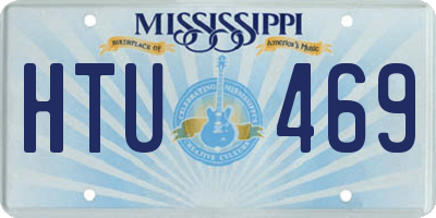 MS license plate HTU469