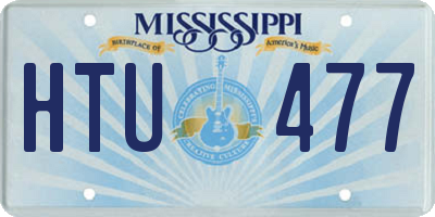 MS license plate HTU477
