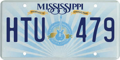 MS license plate HTU479