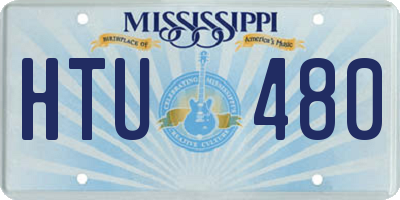 MS license plate HTU480