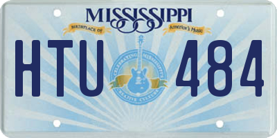 MS license plate HTU484