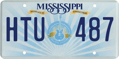 MS license plate HTU487