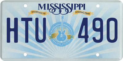 MS license plate HTU490