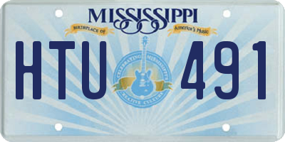 MS license plate HTU491