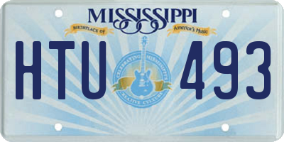 MS license plate HTU493