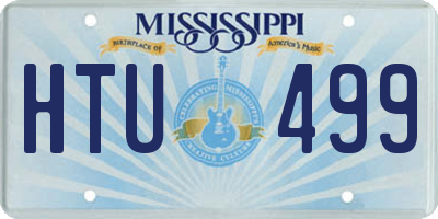 MS license plate HTU499