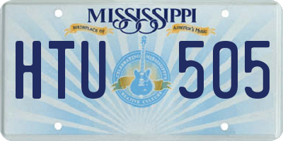 MS license plate HTU505