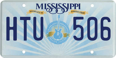 MS license plate HTU506