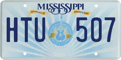 MS license plate HTU507