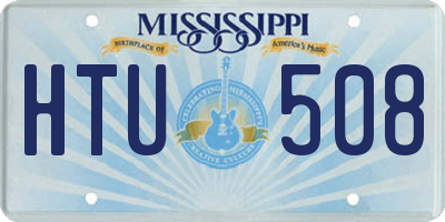 MS license plate HTU508
