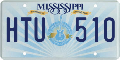 MS license plate HTU510