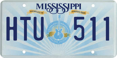 MS license plate HTU511