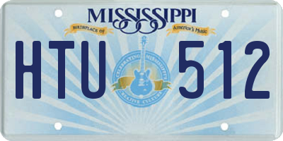 MS license plate HTU512