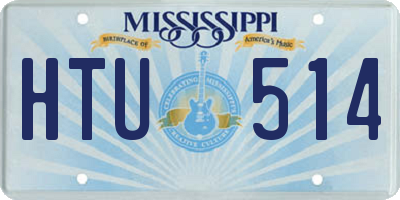 MS license plate HTU514