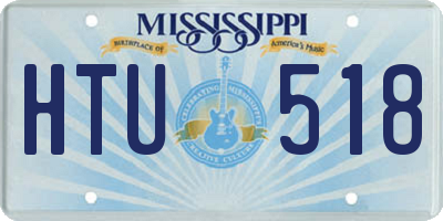 MS license plate HTU518