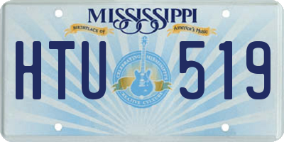 MS license plate HTU519