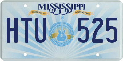MS license plate HTU525