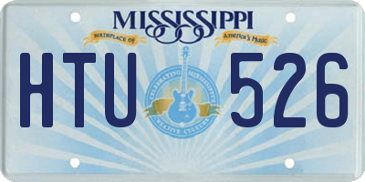 MS license plate HTU526