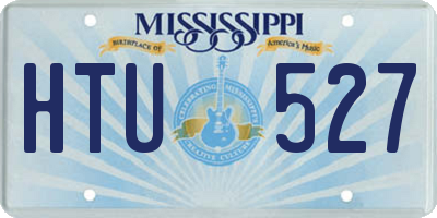 MS license plate HTU527