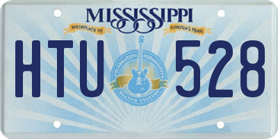MS license plate HTU528
