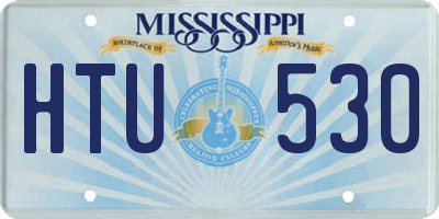 MS license plate HTU530