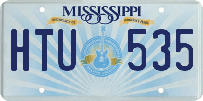 MS license plate HTU535
