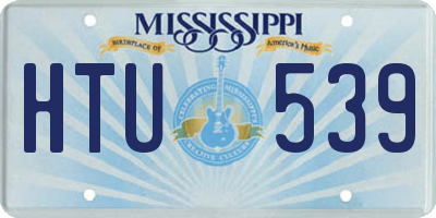 MS license plate HTU539