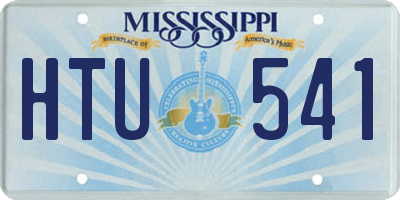 MS license plate HTU541