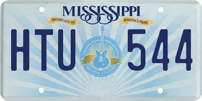 MS license plate HTU544