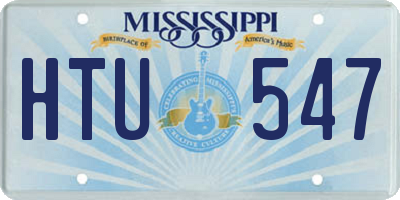 MS license plate HTU547