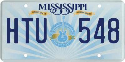 MS license plate HTU548