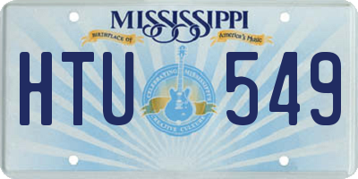 MS license plate HTU549