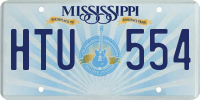 MS license plate HTU554