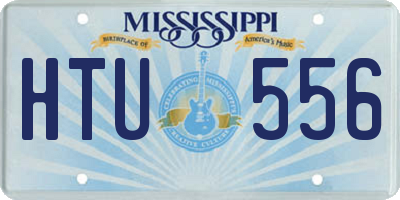 MS license plate HTU556