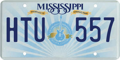 MS license plate HTU557