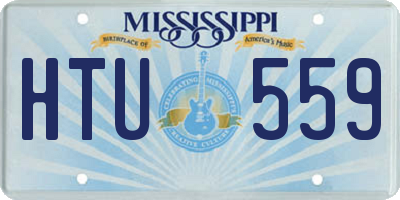 MS license plate HTU559