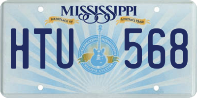 MS license plate HTU568