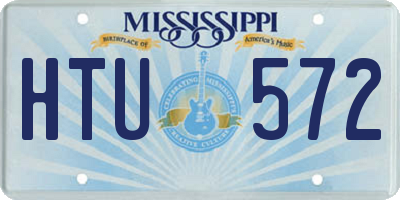 MS license plate HTU572