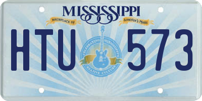 MS license plate HTU573