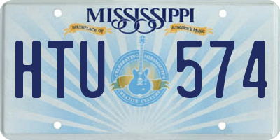 MS license plate HTU574