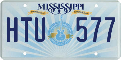 MS license plate HTU577