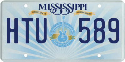 MS license plate HTU589