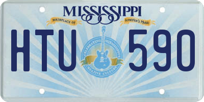 MS license plate HTU590