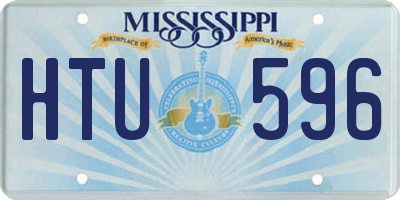 MS license plate HTU596